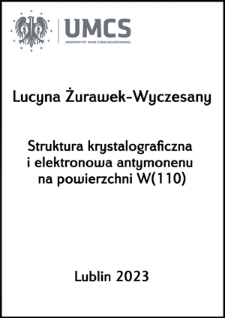 Struktura krystalograficzna i elektronowa antymonenu na powierzchni W(110)