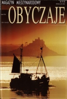 Obyczaje : magazyn międzynarodowy nr 9/10 (wiosna-lato 2002)