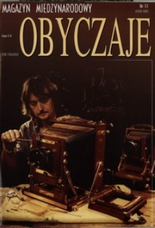 Obyczaje : magazyn międzynarodowy nr 11 (jesień 2002)