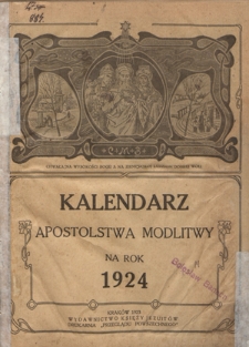 Kalendarz Apostolstwa Modlitwy na Rok 1924