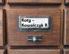 KOTY-KOWALCZYK R. Katalog alfabetyczny