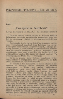 Przewodnik Społeczny : miesięcznik poświęcony kierownictwu stowarzyszeń polskich. R. 7 (1926), nr 5