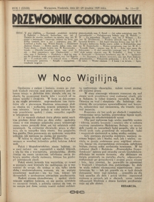 Przewodnik Gospodarski : organ Centralnego Towarzystwa Organizacyj i Kółek Rolniczych R. 1 [23], nr 11/12 (22/29 grudnia 1929)