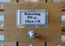 Druki obce. XVI. Rzeczowy I-IX