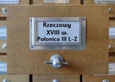 Polonica. XVIII. Rzeczowy III. L-Z