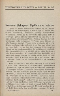 Przewodnik Społeczny : miesięcznik poświęcony kierownictwu stowarzyszeń polskich. R. 11, nr 8/9 (1930)