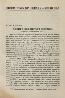 Przewodnik Społeczny : miesięcznik poświęcony kierownictwu stowarzyszeń polskich. R. 12, nr 7 (1931)