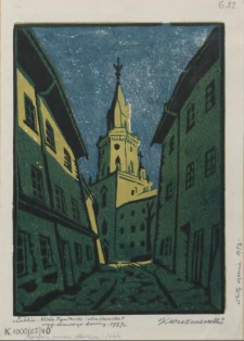 "Lublin. Wieża Trynitarska i ulica Jezuicka"