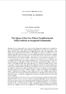 The space of the new ethnic neighborhood: polka festival as imagined community