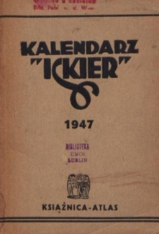 Kalendarz "Iskier" na Rok R. 16, 1947
