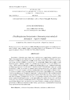 (Nie) Bezpieczne korzystanie z Internetu przez młodychdorosłych – raport z badań