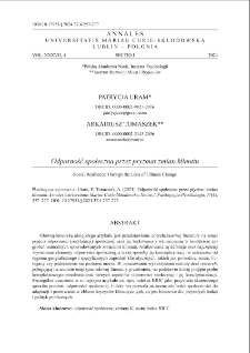 Odporność społeczna przez pryzmat zmian klimatu