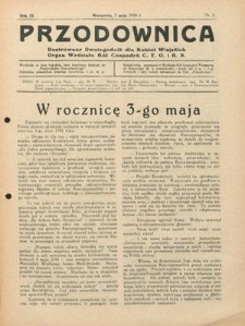 Przodownica : ilustrowany dwutygodnik dla kobiet wiejskich : organ Wydziału Kół Gospodyń C.T.O. i K. R. R. 4, nr 8 (7 maja 1933)