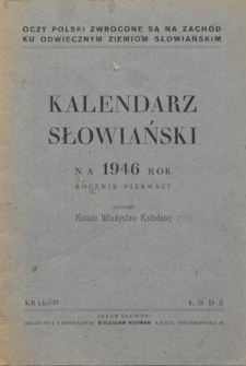 Kalendarz Słowiański na 1946 Rok
