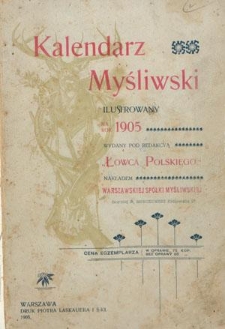 Kalendarz Myśliwski Ilustrowany na Rok 1905