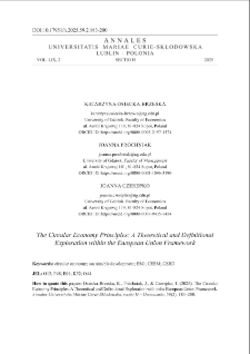 The circular economy principles: a theoretical and definitional exploration within the European Union framework