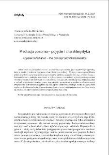 Mediacja pozorna – pojęcie i charakterystyka