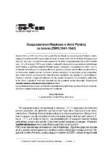 Duszpasterstwo Wojskowe w Armii Polskiej na terenie ZSRR (1941-1942)