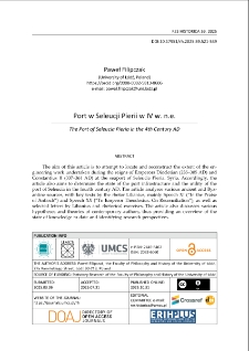 Port w Seleucji Pierii w IV w. n.e.