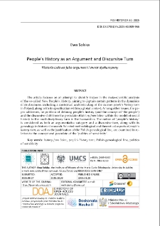 People&rsquo;s history as an argument and discursive turn