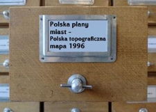 Katalog kartkowy- Polska plany miast- Polska topograficzna mapa 1996