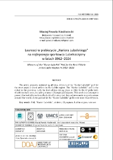 Laureaci w plebiscycie &bdquo;Kuriera Lubelskiego&rdquo; na najlepszego sportowca Lubelszczyzny w latach 1962&ndash;2024