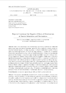 Ways to Counteract the Negative Effects of Overtourismat Tourist Attractions and Destinations