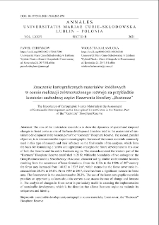 Znaczenie kartograficznych materiał&oacute;w źr&oacute;dłowychw ocenie realizacji zr&oacute;wnoważonego rozwoju na przykładzie lesistości zachodniej części Rezerwatu Biosfery &bdquo;Roztocze&rdquo;
