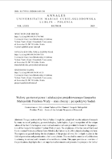 Walory geoturystyczne i edukacyjne projektowanego Geoparku Małopolski Przełom Wisły &ndash; stan obecny i perspektywy badań