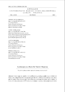 Landscape as a basis for tourist mapping