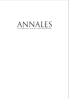 Annales Universitatis Mariae Curie-Skłodowska. Sectio F, Historia vol. 80 (2025) spis treści