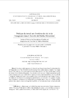 Po&eacute;tique du travail aux fronti&egrave;res du r&eacute;el et de l&rsquo;imaginaire dans L&rsquo;Interdite de Malika Mokeddem
