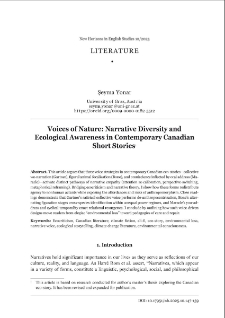 Voices of nature: narrative diversity and ecological awareness in contemporary Canadian short stories