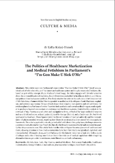 The Politics of healthcare marketizationand Medical Fetishism in Parliament&rsquo;s&ldquo;I&rsquo;m Gon Make U Sick O&rsquo;Me&rdquo;