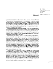 Anuario Latinoamericano : ciencias pol&iacute;ticas y relaciones internacionales Vol. 17 (2025). Editorial