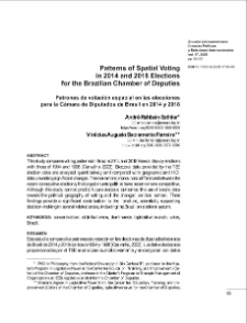 Patterns of spatial voting in 2014 and 2018 elections for the Brazilian Chamber of Deputies