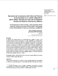 Secuelas del incremento del &Iacute;ndice de Preciosal Consumidor en el poder adquisitivo (2015&ndash;2023). Estudio de caso de los Estados Unidos de Am&eacute;rica, Alemania y M&eacute;xico
