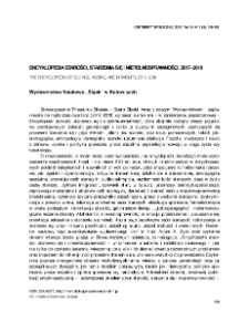 Encyklopedia starości, starzenia się i niepełnosprawności, 2017&ndash;2018