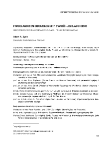 II Wrocławskie Dni Gerontologii 2017: Starość &ndash; jej blaski i cienie