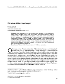 Petroniusz Arbiter i jego kodycyl