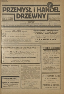 Przemysł i Handel Drzewny / red. Adam Schwarz. R.5, nr 71 (6 lipca 1929)
