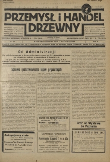 Przemysł i Handel Drzewny / red. Adam Schwarz. R.5, nr 73 (11 lipca 1929)