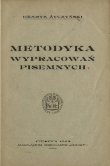 Metodyka wypracowań pisemnych