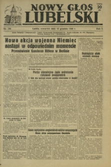 Nowy Głos Lubelski. R. 1, nr 206 (12 grudnia 1940)
