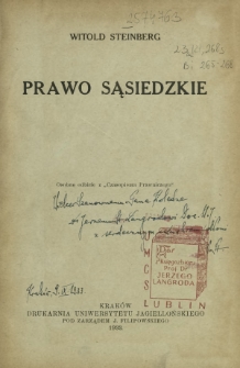 Prawo sąsiedzkie