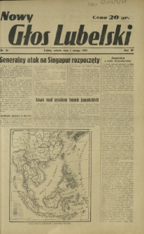 Nowy Głos Lubelski. R. 3, nr 31 (7 lutego 1942)