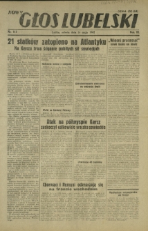 Nowy Głos Lubelski. R. 3, nr 112 (16 maja 1942)