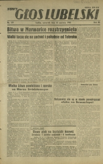 Nowy Głos Lubelski. R. 3, nr 139 (18 czerwca 1942)