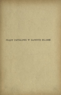 Prądy umysłowe w dawnym islamie