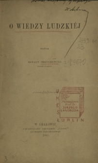 O wiedzy ludzkiéj